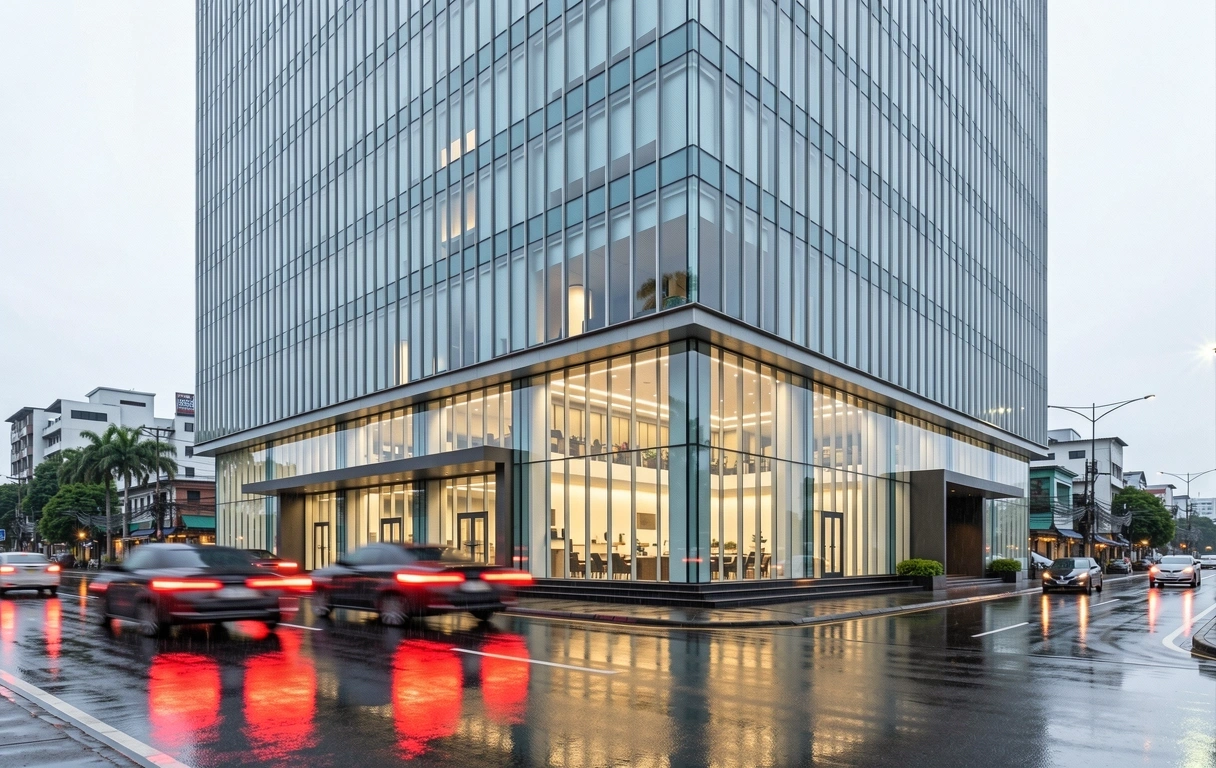 Bangkok Finance district architecture